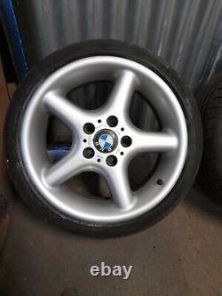 Genuine 17 Bmw Style 18 Alloy wheels alloys STAGGERED With Tyres E36 E46 E34 Z3