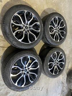 Genuine 2021 Range Rover Sport L494 Style 5007 21 Black/cut Alloy Wheels X4