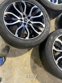 Genuine 2021 Range Rover Sport L494 Style 5007 21 Black/cut Alloy Wheels X4