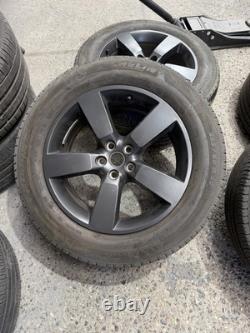 Genuine 20-inch Land Rover Defender Style 5098 alloy wheels in a dark satin grey