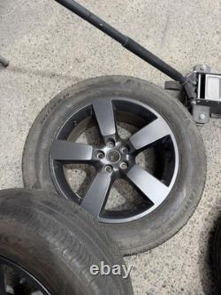 Genuine 20-inch Land Rover Defender Style 5098 alloy wheels in a dark satin grey
