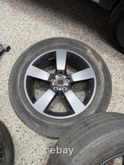 Genuine 20-inch Land Rover Defender Style 5098 alloy wheels in a dark satin grey
