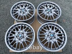 Genuine BMW E46 3-Series MV1 Style 72M 18 Staggered Alloys Wheels Rims Silver