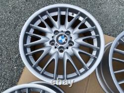 Genuine BMW E46 3-Series MV1 Style 72M 18 Staggered Alloys Wheels Rims Silver