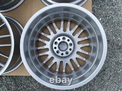 Genuine BMW E46 3-Series MV1 Style 72M 18 Staggered Alloys Wheels Rims Silver
