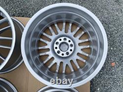 Genuine BMW E46 3-Series MV1 Style 72M 18 Staggered Alloys Wheels Rims Silver