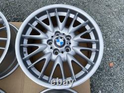Genuine BMW E46 3-Series MV1 Style 72M 18 Staggered Alloys Wheels Rims Silver