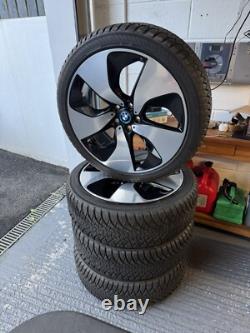 Genuine BMW I8 Alloy Wheels style 444 & yoko winter tyres. 215 45 R20 TPM 7+mm