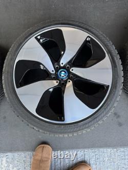 Genuine BMW I8 Alloy Wheels style 444 & yoko winter tyres. 215 45 R20 TPM 7+mm