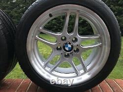 Genuine BMW Style 37 M Parallel Alloy Wheels and Tyres 18 E38 E34 E36