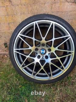 Genuine BMW Style 666M 19-inch polished alloy wheel complete with tyre