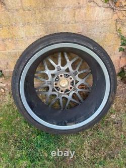 Genuine BMW Style 666M 19-inch polished alloy wheel complete with tyre