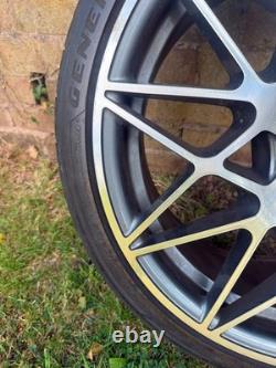 Genuine BMW Style 666M 19-inch polished alloy wheel complete with tyre