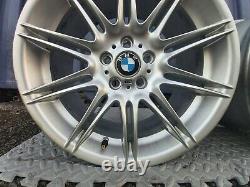 Genuine Bmw 19'' Style 225 Mv4 Alloy Wheels No Cracks 3 Series E90 E91 E92 E93