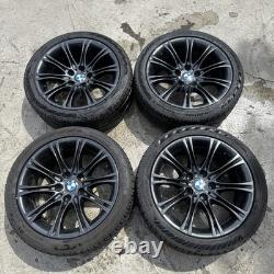 Genuine Bmw E60 E61 Mv2 Style 135 18 Alloy Wheels & Uniroyal 245/40r18 Tyres