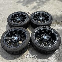 Genuine Bmw E60 E61 Mv2 Style 135 18 Alloy Wheels & Uniroyal 245/40r18 Tyres