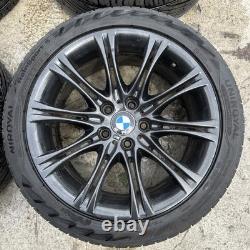Genuine Bmw E60 E61 Mv2 Style 135 18 Alloy Wheels & Uniroyal 245/40r18 Tyres