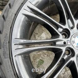 Genuine Bmw E60 E61 Mv2 Style 135 18 Alloy Wheels & Uniroyal 245/40r18 Tyres