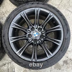 Genuine Bmw E60 E61 Mv2 Style 135 18 Alloy Wheels & Uniroyal 245/40r18 Tyres