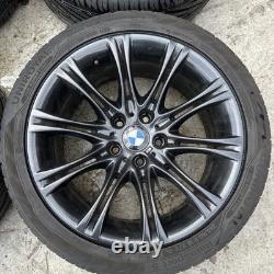 Genuine Bmw E60 E61 Mv2 Style 135 18 Alloy Wheels & Uniroyal 245/40r18 Tyres