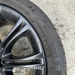 Genuine Bmw E60 E61 Mv2 Style 135 18 Alloy Wheels & Uniroyal 245/40r18 Tyres
