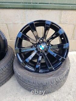 Genuine Bmw Style 285 V-spoke 17x8 Alloy Wheels Refurbished Gloss Black 6783631