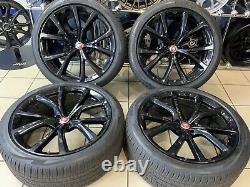 Genuine Jaguar F Pace Svr 22 Alloy Wheels & Pirelli Tyres Biganun Style 5081