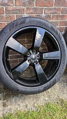 Genuine Land Rover Defender 2023, 22 Alloy Wheels Style 5098 Gloss Black Qty5