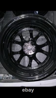 Genuine Mini Cooper R series 2 piece style 98 web spoke alloy Wheels GLOSS BLACK