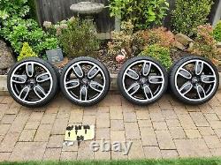 Genuine Mini JCW 18 509 Style Cup Alloy Wheels with Pirelli Runflat Tyres