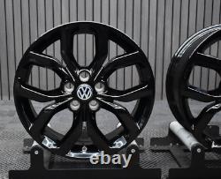 Genuine OE 19 Alloy Wheels VW T5 T6 Viper Black REFURBISHED Sportline Style