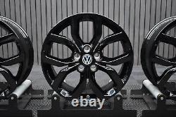 Genuine OE 19 Alloy Wheels VW T5 T6 Viper Black REFURBISHED Sportline Style