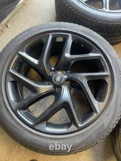 Genuine Range Rover Sport 22 Alloy Wheels Satin/gloss Black style 5131 Tyres