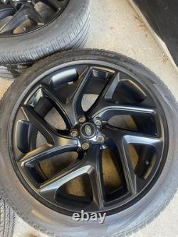 Genuine Range Rover Sport 22 Alloy Wheels Satin/gloss Black style 5131 Tyres