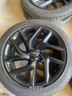 Genuine Range Rover Sport 22 Alloy Wheels Satin/gloss Black style 5131 Tyres