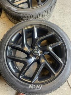 Genuine Range Rover Sport 22 Alloy Wheels Satin/gloss Black style 5131 Tyres