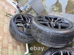 Genuine Range Rover Sport L494 22 Alloy Wheels & Tyres Style 8 Satin Black