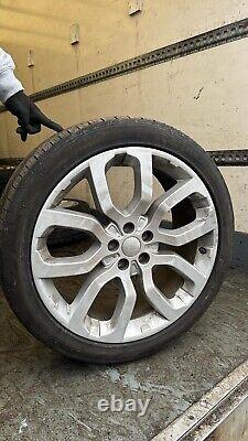 Genuine Range Rover Sport Vogue 22 Silver Alloy Wheels Style 5004 & 6mm+ Tyres