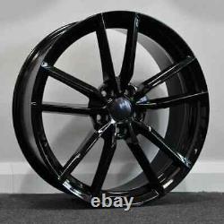 Gloss Black x4 19 Golf R Pretoria Style Alloy Wheels VW Golf Caddy Seat Skoda C