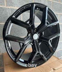 Gloss Black x4 22 Defender 227 Style Alloy Wheels Vogue Sport Urban Defender