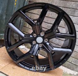 Gloss Black x4 22 Defender 227 Style Alloy Wheels Vogue Sport Urban Defender C