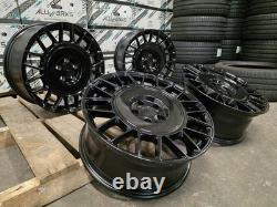 Golf R AERO Style Alloy Wheels VW Golf Caddy Seat Black 5x112 NEW