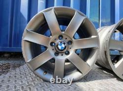 Grey Genuine Bmw 17 Inch Style 44 Alloy Wheels 1 2 3 Z3 Z4 X5 Series E46 E36 E85