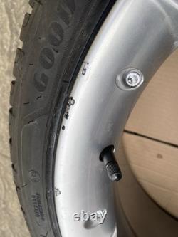 JAGUAR PROTEUS STYLE REPS 18 SILVER ALLOY WHEELS WITH GOODYEAR TYRES 5x120.65