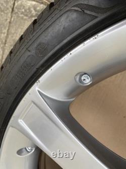 JAGUAR PROTEUS STYLE REPS 18 SILVER ALLOY WHEELS WITH GOODYEAR TYRES 5x120.65