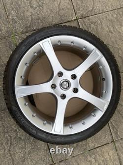 JAGUAR PROTEUS STYLE REPS 18 SILVER ALLOY WHEELS WITH GOODYEAR TYRES 5x120.65