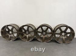 JDM Style Alloy Wheels 5x114.3 17 Inch 9J Wide Bronze