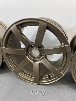 JDM Style Alloy Wheels 5x114.3 17 Inch 9J Wide Bronze
