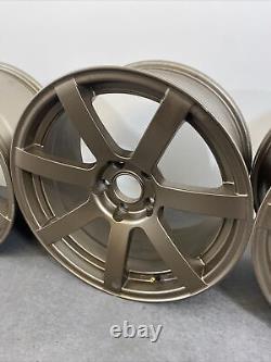 JDM Style Alloy Wheels 5x114.3 17 Inch 9J Wide Bronze