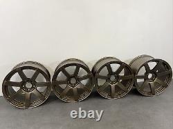 JDM Style Alloy Wheels 5x114.3 17 Inch 9J Wide Bronze